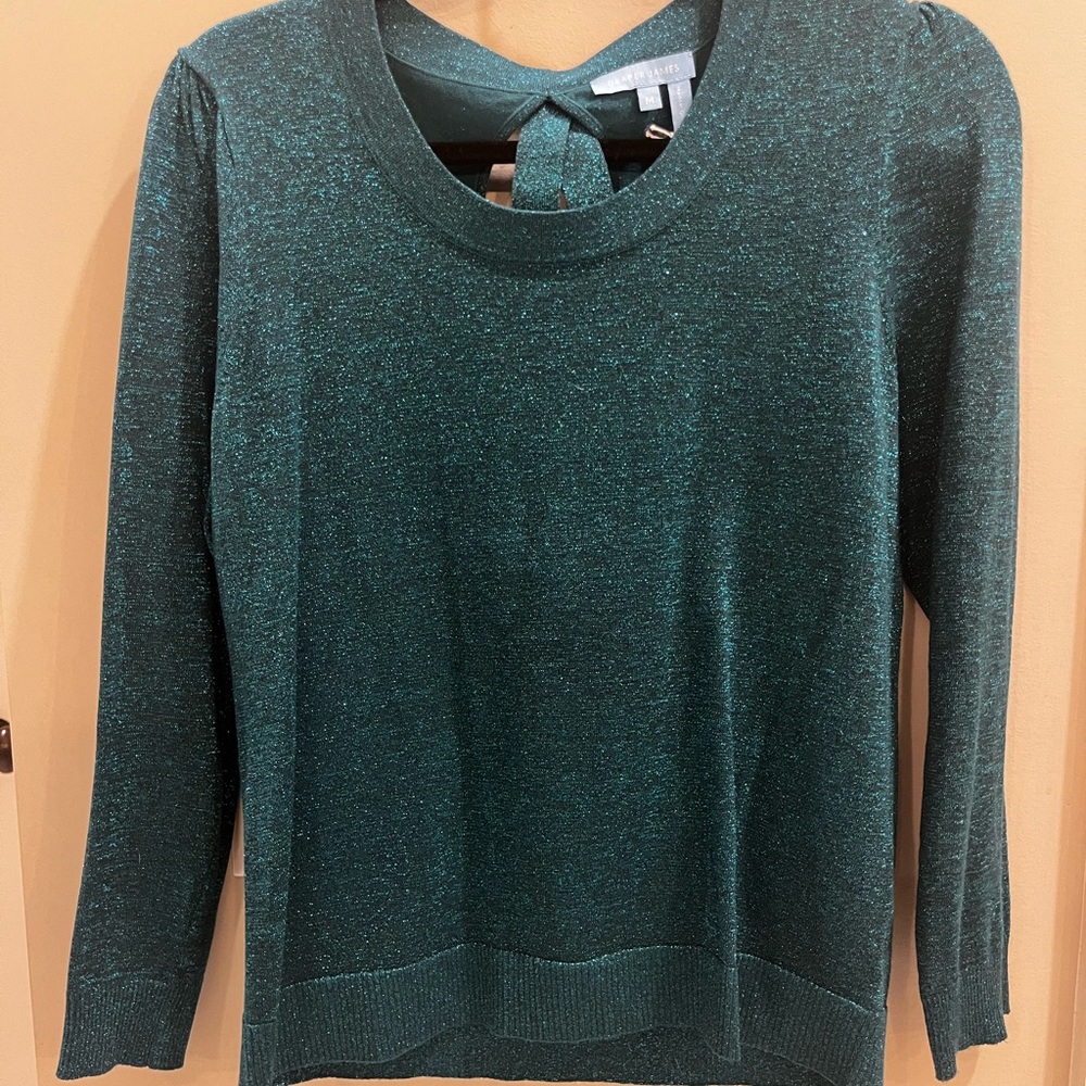 NEW WITH TAGS! Glitter scoop neck Draper James sweater